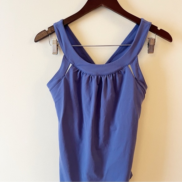 Athleta Second Glance Blue Athletic Tank Top 903765 Size Medium - Picture 2 of 10